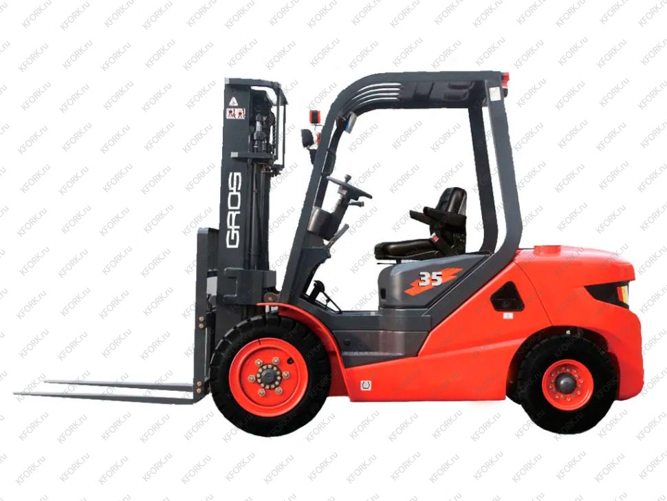 Вилочный погрузчик GROS LG35DT 3,5 тонны, дизель