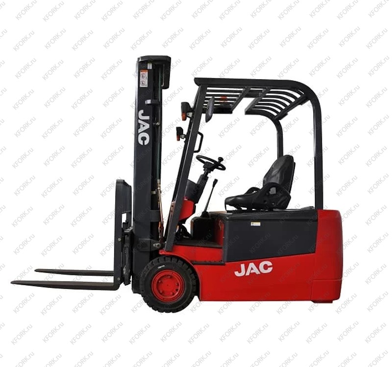 Электрический погрузчик JAC 2 т 560 Ач 3 опоры