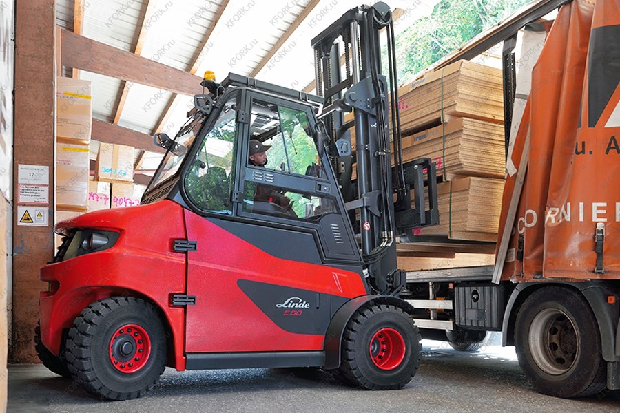 Электрический погрузчик Linde E80 8 т 80/1240 В/Ач