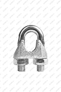 Зажим канатный TOR ф=19 мм DIN 741 (Q)